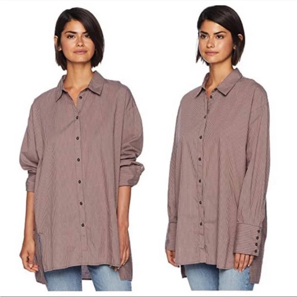 Free People lake house oversized button down